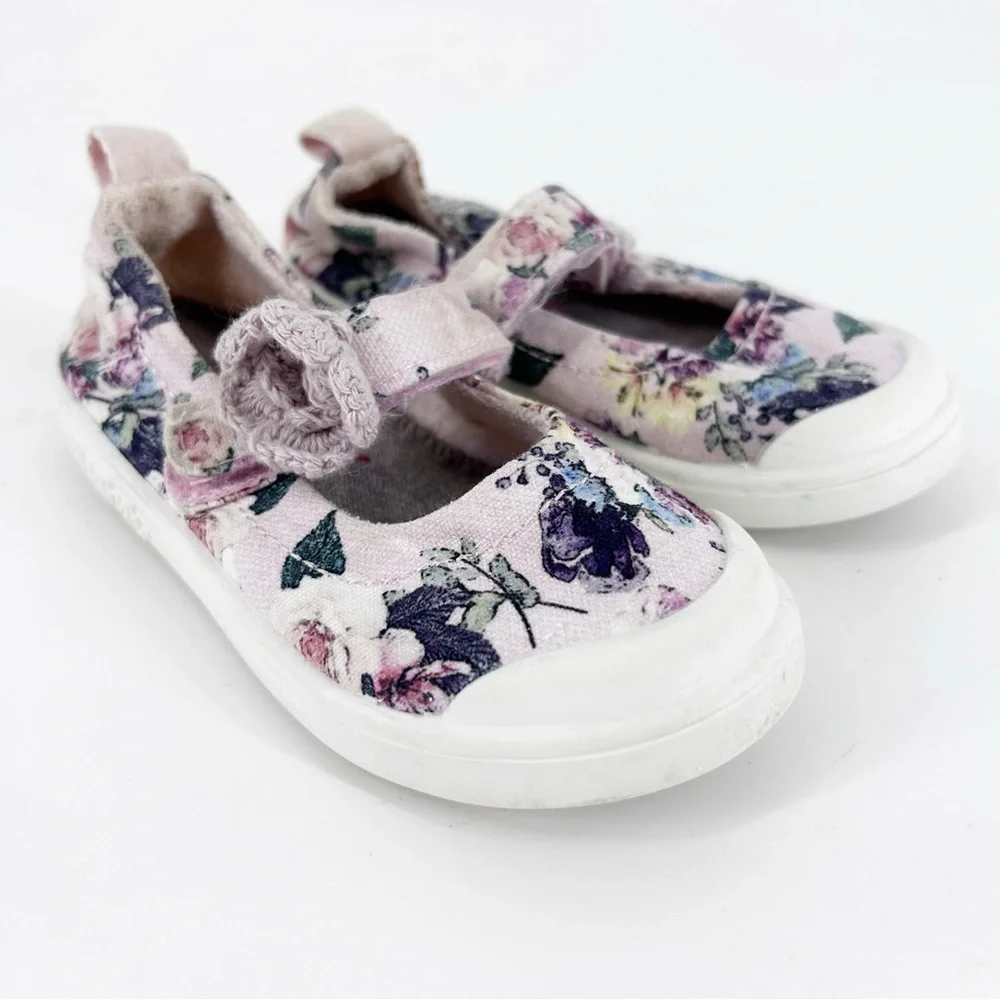 Blowfish Floral Kids Shoes with Velcro strap